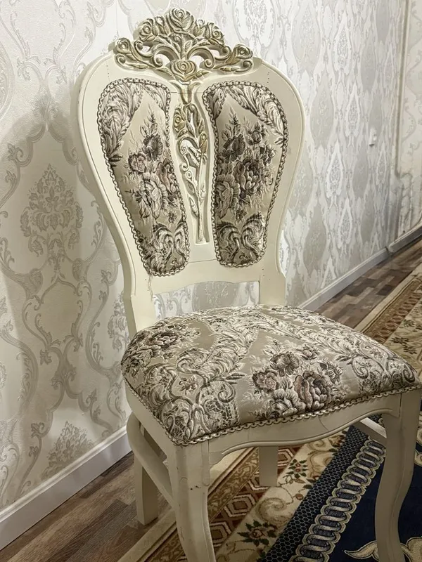 Oq premium mebel to'plami: Katta stol + 10 ta stul 3