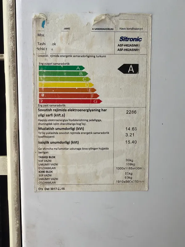 Kondsioner Sitronic 62 3 Kondsioner Sitronic 62 3