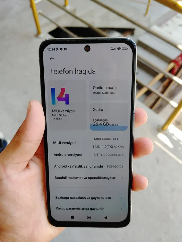 Redmi note 10 S  sotiladi — фото 1