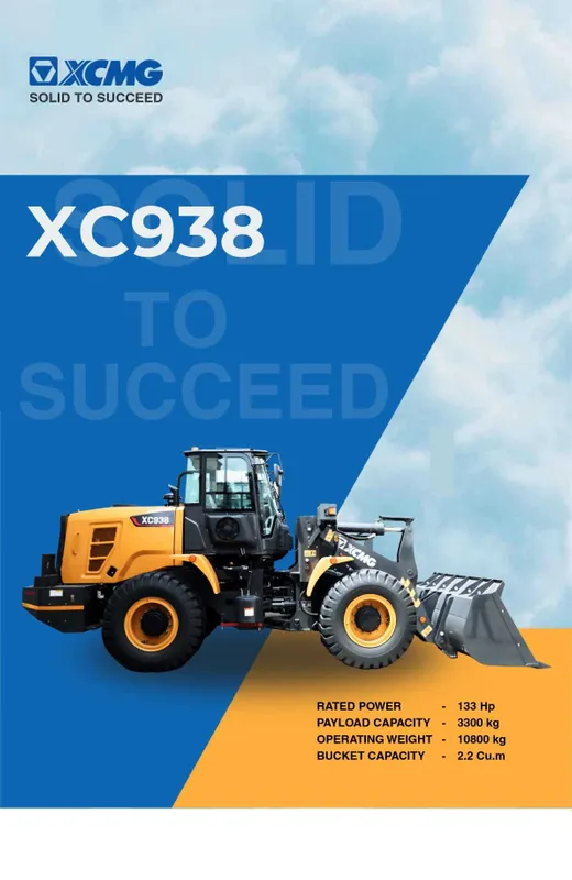 Фронтальный погрузчик Сергели Yema XCMG XC938 1.8 2.1 куба длин — фото 5
