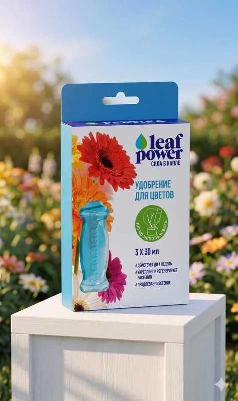 Удобрение Leaf Power для цветущих растений, 3×30 мл