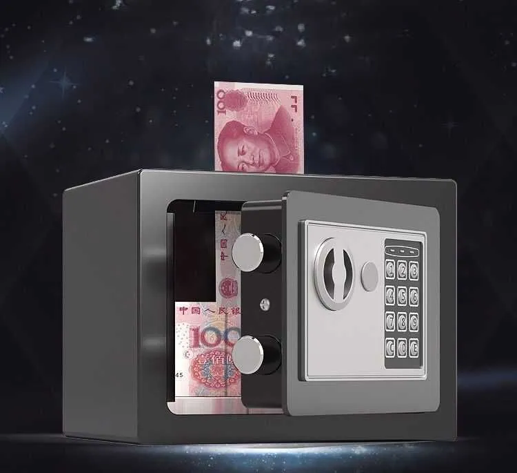 Mini сейф / Uy va ofis / Kod + Kalit / Metall / Barmoq izi / Smart 5 Mini сейф / Uy va ofis / Kod + Kalit / Metall / Barmoq izi / Smart 5