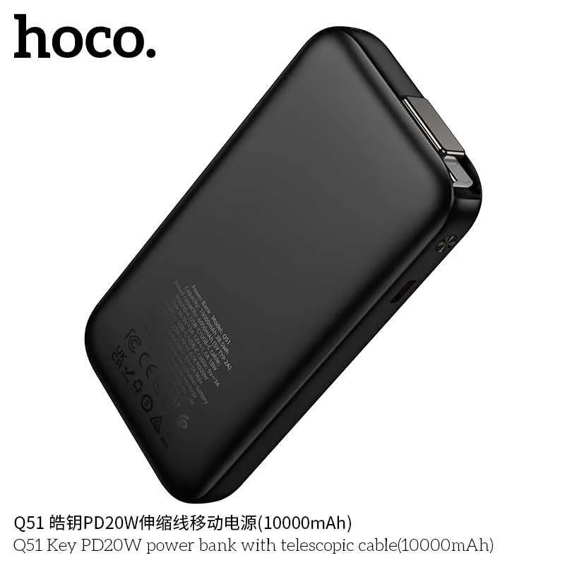 Hoco Q51 Key QC3.0 22.5W+PD20W 10000mAh Power Bank for iPhone 16 17 — фото 6