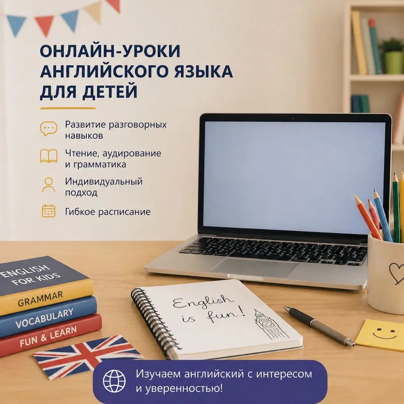 Онлайн-уроки английского языка для детей