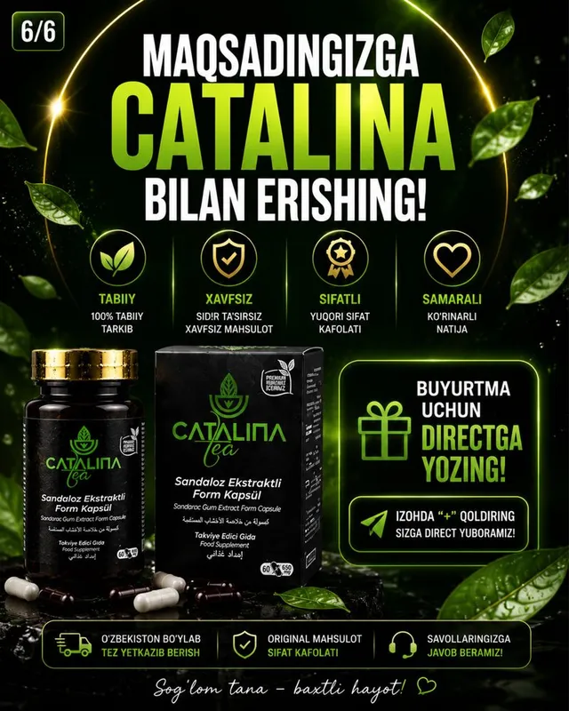Sandaloz ekstrakti Catalina ozdiruvchi kapsula 3