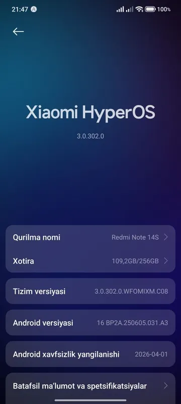 Redmi Note 14s 8/256 GB, full komplekt, holati yaxshi — фото 3