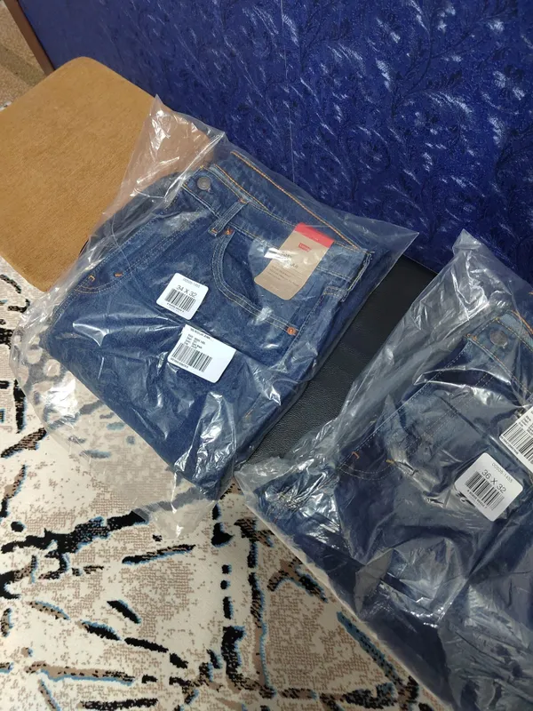 Джинсы Levi's 505 regular fit.р. 36/32. — фото 3