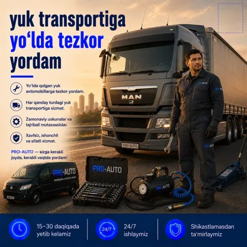 Yo‘lda yuk transportiga yordam 2