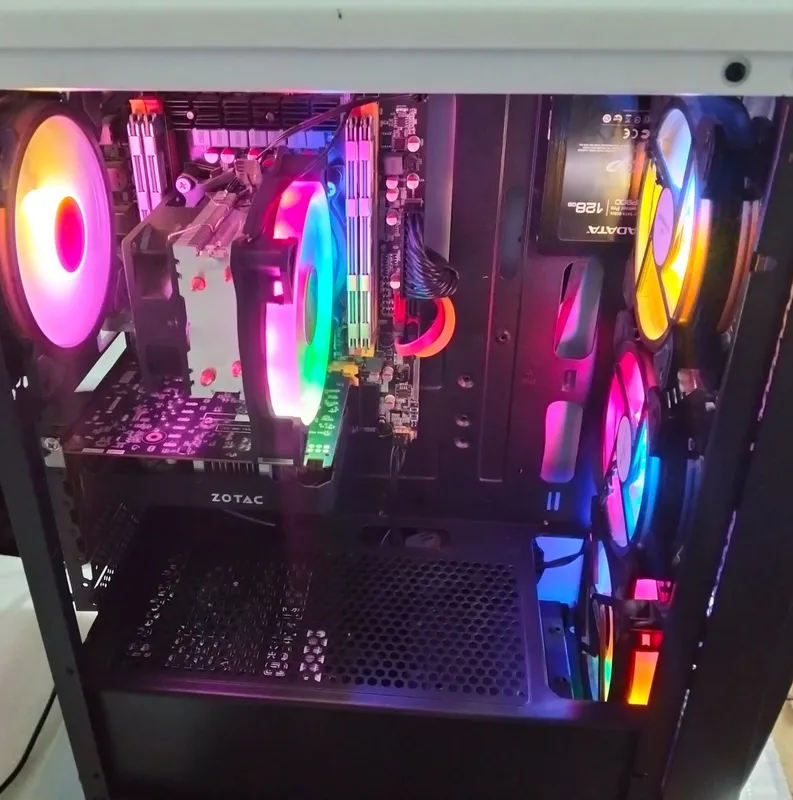 Full Kampyuter zotak 1050 Ti Manitor 32 Curved IPS 165Hz ozu 16 gb ssd — фото 4