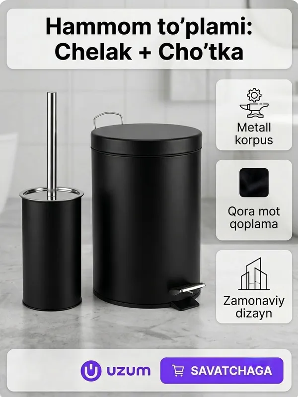 Musr chelak va chotka komplekt. Ведро + чотки 1 Musr chelak va chotka komplekt. Ведро + чотки 1