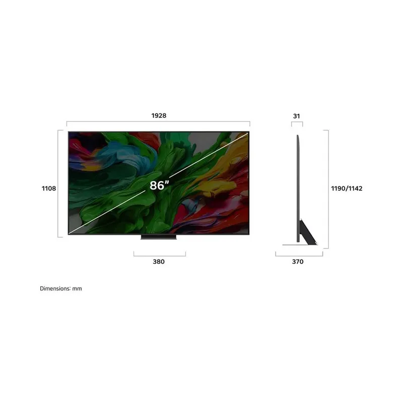 Телевизор LG QNED86A6A 86”80 evo AI 4K Smart TV 2025 года — фото 4