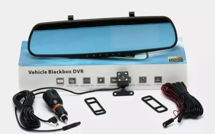 Автомобильный видеорегистратор DVR Full HD с 2 камерами 2 Автомобильный видеорегистратор DVR Full HD с 2 камерами 2