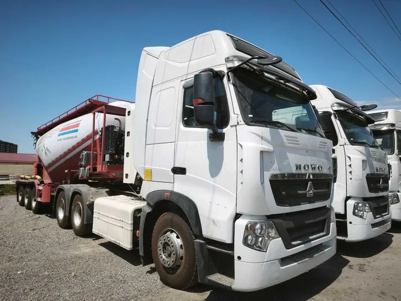 HOWO T7H 6×4 CNG седель тягач + Цементовоз п/п 20 м³ Комплект тайёр 4