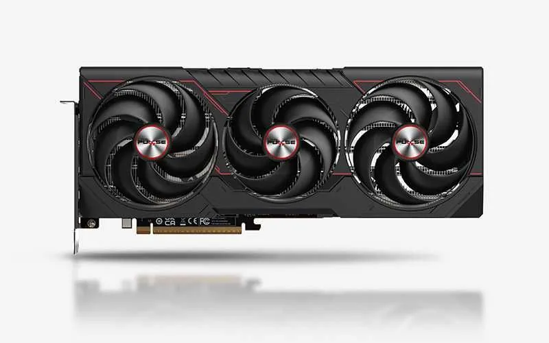 ; Видеокарта SAPPHIRE Pulse AMD RADEON RX9070XT 16Gb black — фото 1