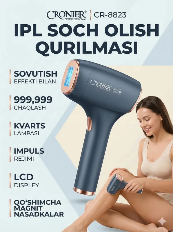 Lazerli fotoepilyator, Cronier CR-8823 1