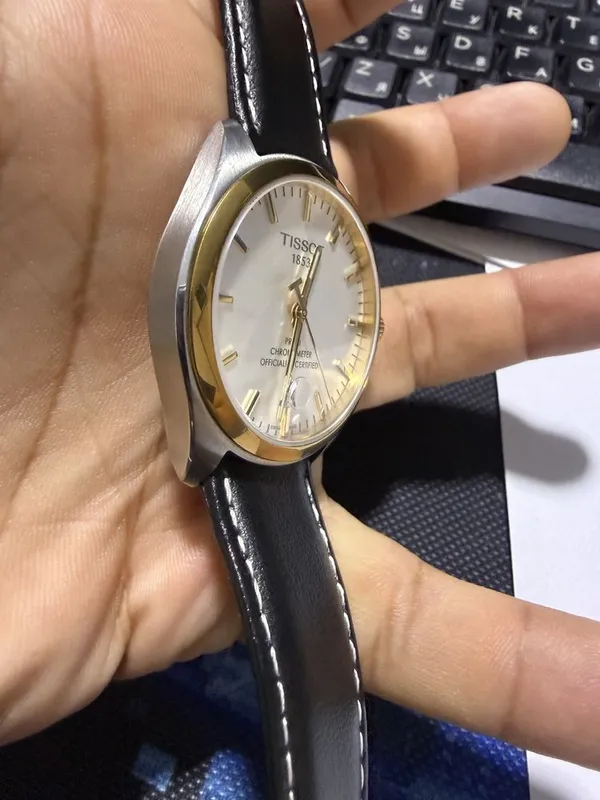 TISSOT PR100 Silver Dial Men's Brown T101451A — фото 4