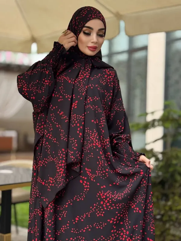 Hijob ko'ylak ro'moli bilan material ipak — фото 2