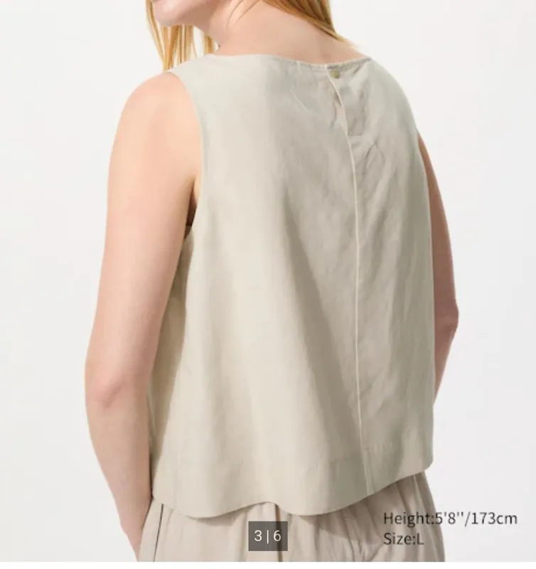 Эта бежевый костюм на лето из смеси льна и вискозы от Uniqlo Япония 2