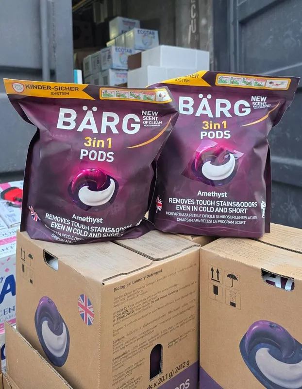 Капсулы для стирки BÄRG 3 in 1 Amethyst, 60 шт