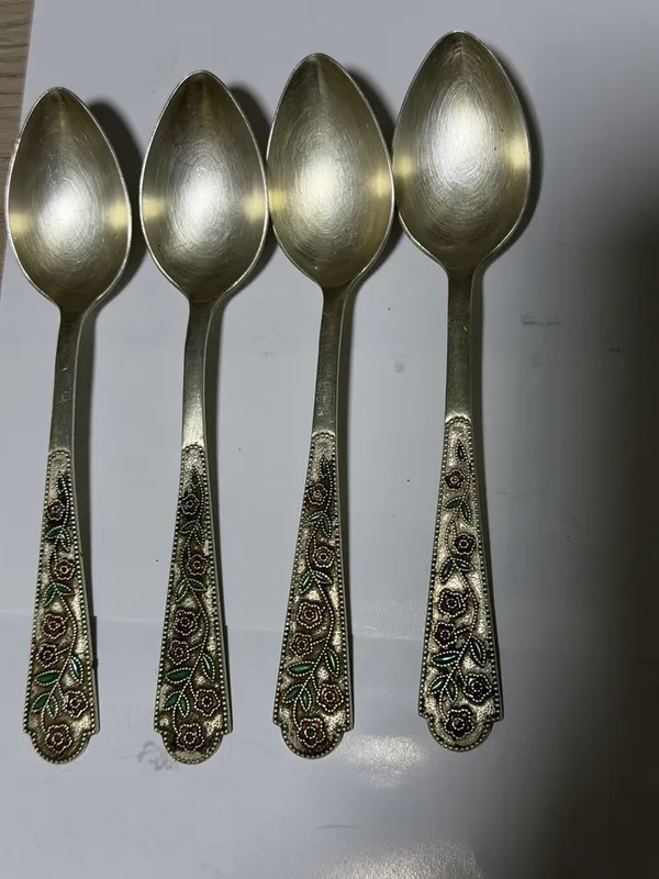 продам антикварные чайные ложки из серебра 875 проба