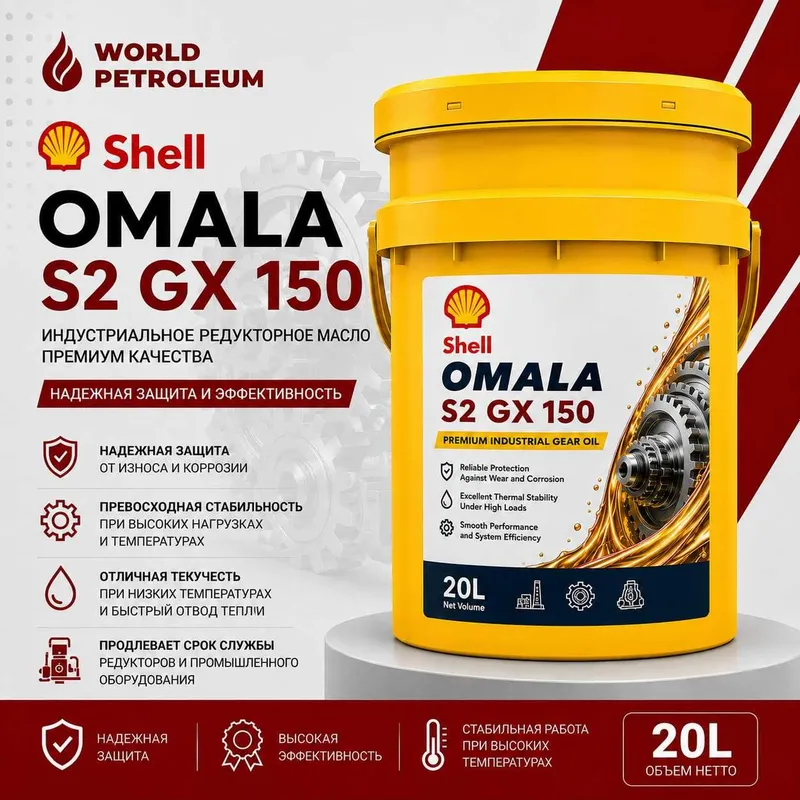 Редукторные масла Shell Omala S2 2 Редукторные масла Shell Omala S2 2
