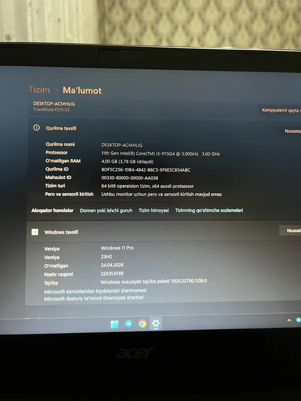 acer core i3 2