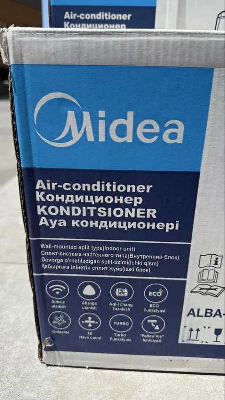 Кондиционер Midea, Мощный, Инвертор самый топовый, доставка по городу — фото 3