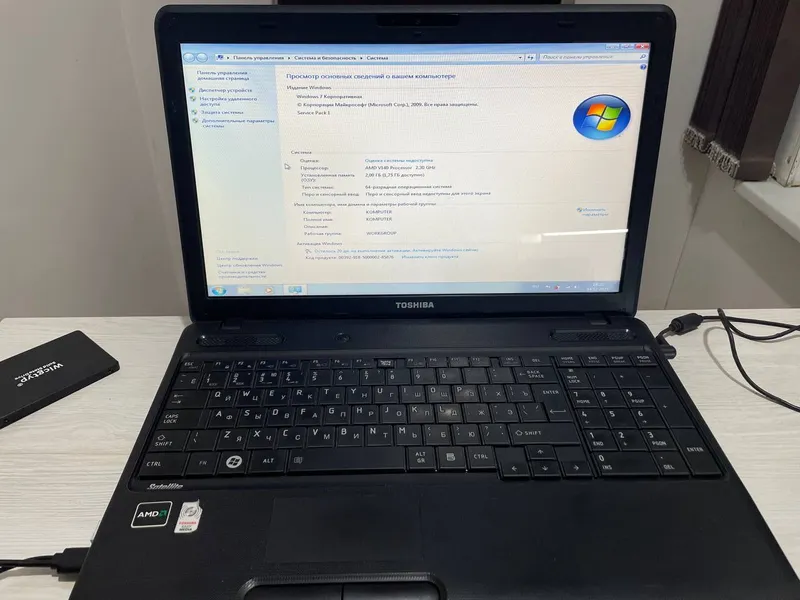 Ноутбук Toshiba C660D сатылады офисный — фото 1