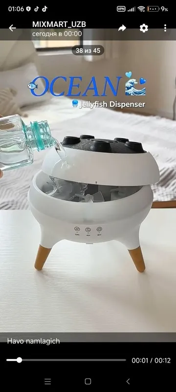 Увлажнитель воздуха Jellyfish Aroma Diffuzeri — настоящее чудо у вас дома 5