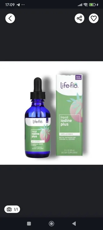 Liquid iodine plus 60ml