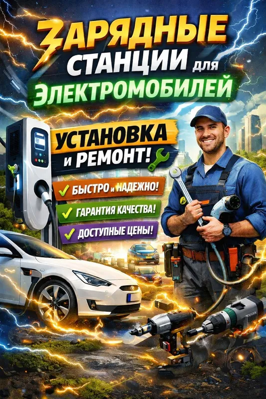 Ремонт и Диагностика(УСТАНОВКА)зарядных стан 7квт