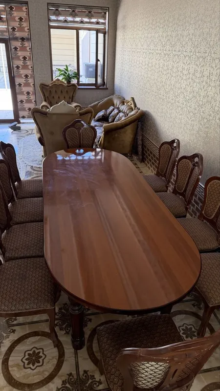 Stol stul mebel 12 kishilik | Стол и стулья на 12 человек 3 Stol stul mebel 12 kishilik | Стол и стулья на 12 человек 3