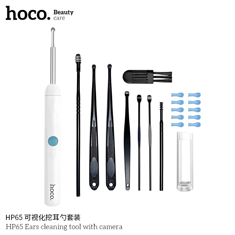 Hoco HP65 Визуальный ушной эндоскоп набор для чистки ушей с камерой — фото 6