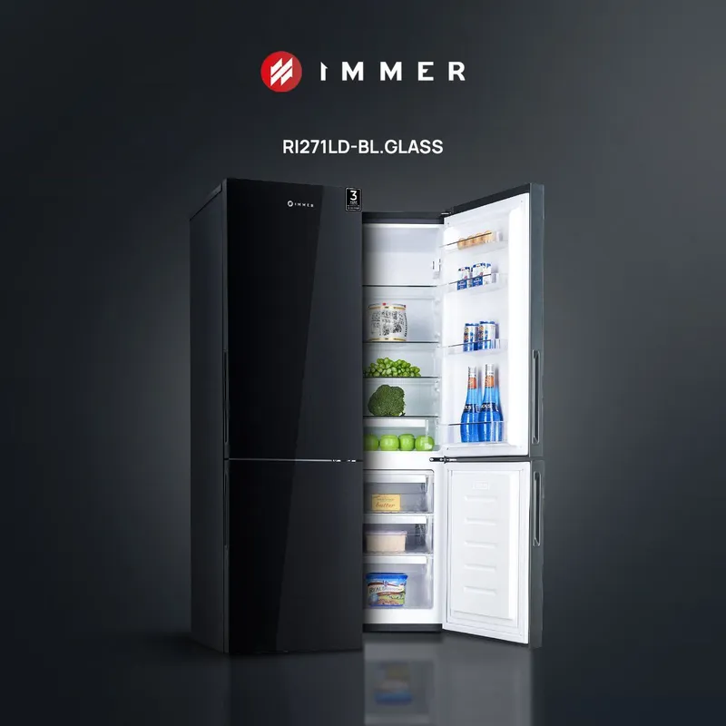 Холодильник Immer Refrigerator RI 271LD BL Glass