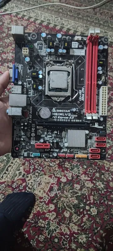 Plata h61 i3 aybi soket qrilgan va DDR2 Pentium — фото 1