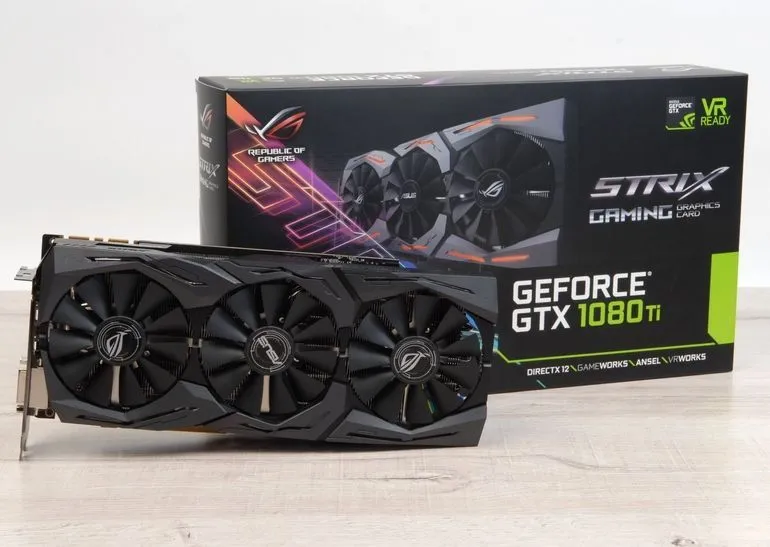 videokarta 1080 ti Rog strix 11 gb