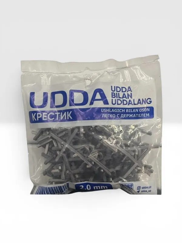 UDDA Krestik 2.0 mm ushlagich bilan 100 dona