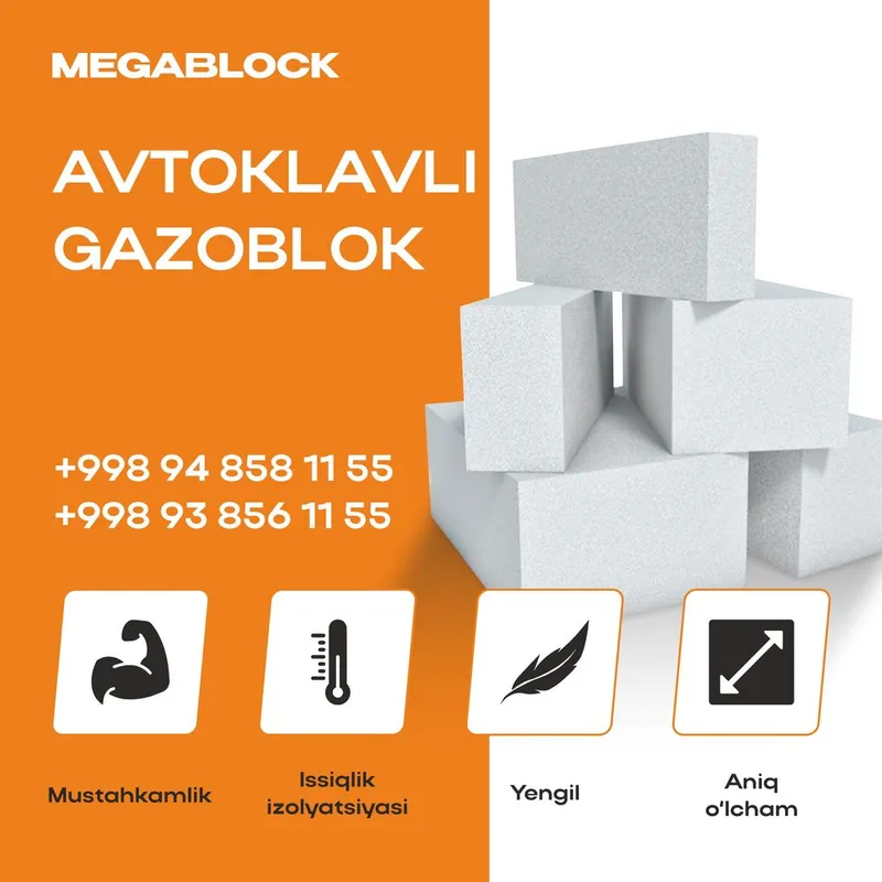 Gazoblok avtoklav - Газоблок автоклав