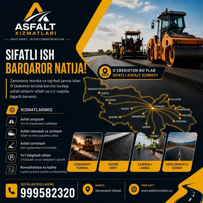 Asfalt yotqizish xizmatlari 1 Asfalt yotqizish xizmatlari 1
