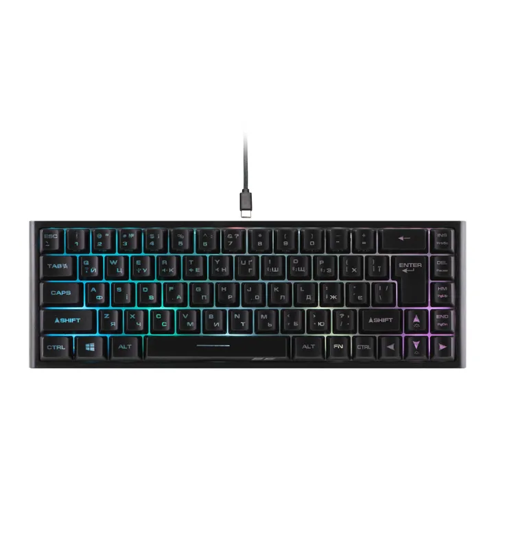 O‘yin klaviaturasi KG360 WL 68 key Black 1 O‘yin klaviaturasi KG360 WL 68 key Black 1