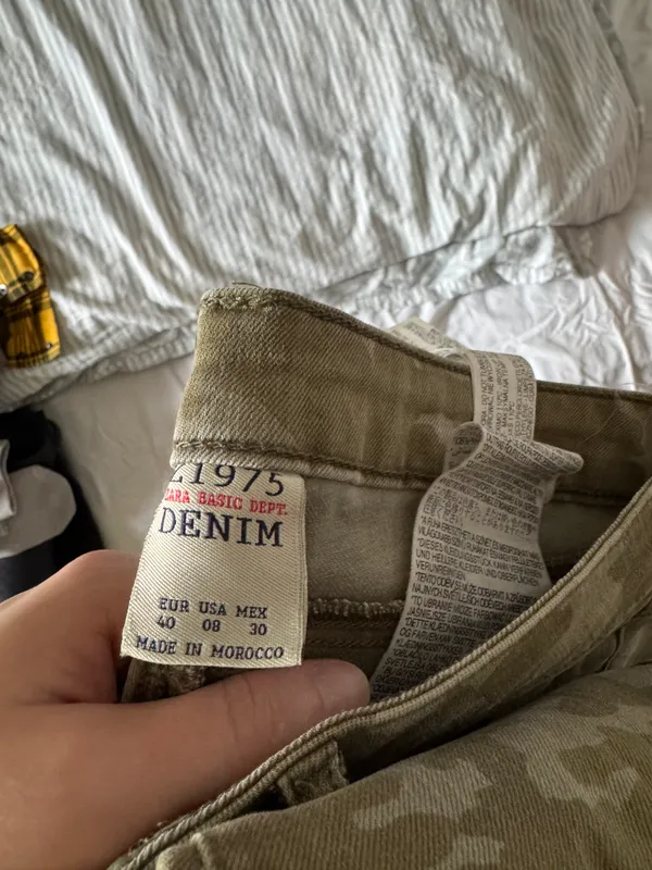 Zara Брюки женские Деним 5 Zara Брюки женские Деним 5