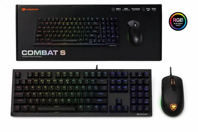 Клавиатура Cougar Combat s gaming gear + gaming mose 1