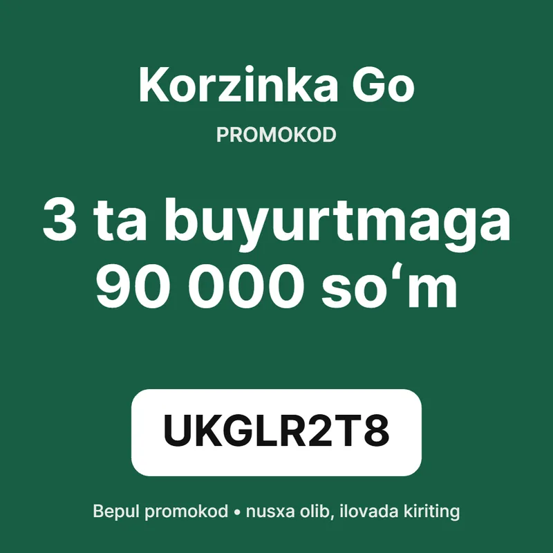 Korzinka Go promokod — 90 000 soʻmgacha chegirma Korzinka Go promokod — 90 000 soʻmgacha chegirma