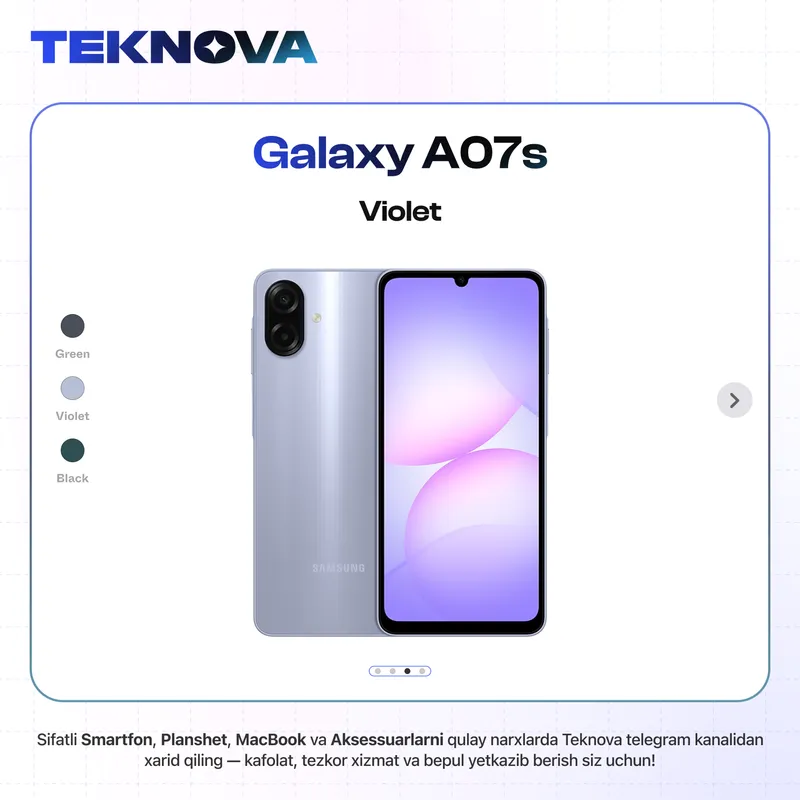 Samsung Galaxy A07 S / Yetkazib berish bepul! 3