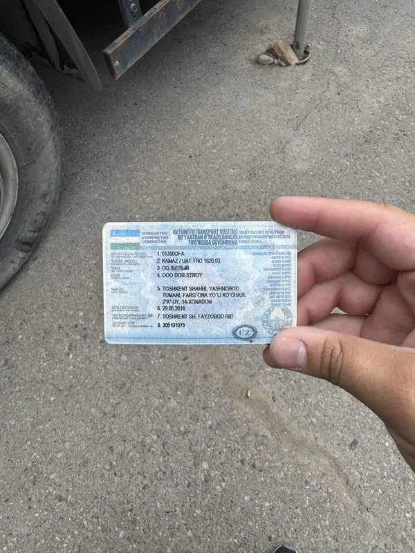 Камаз евро 6520 сотилади 7