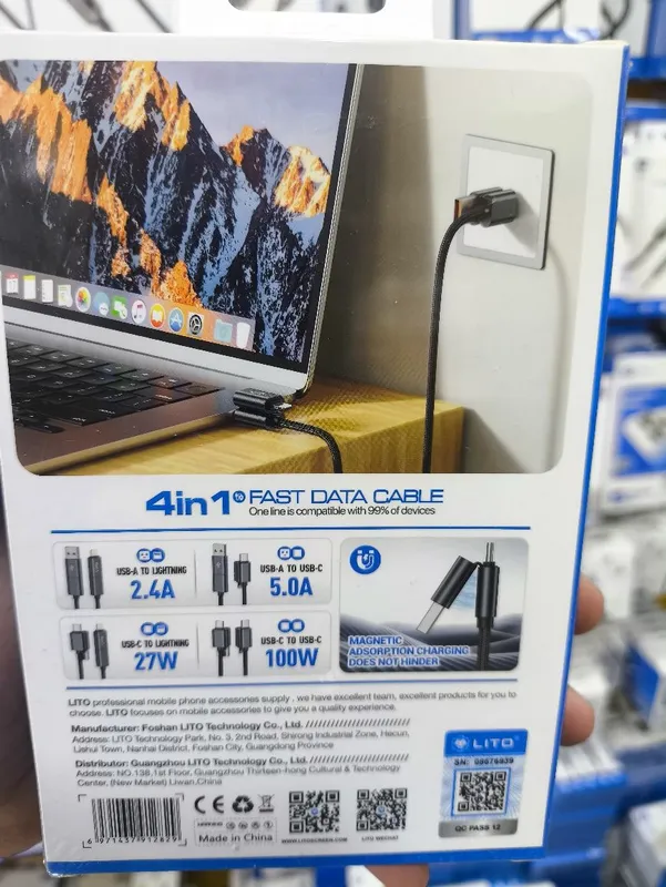 Универсальный Usb шнур кабель, Universal Usb kabel. 100w — фото 3