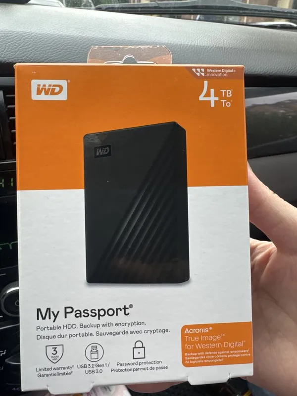 Продается новый WD 4TB My Passport