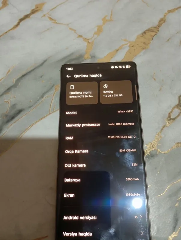 Infinix Note 50 Pro sotiladi aybi yoʻq pul zarurligi uchun sotilyapti 4 Infinix Note 50 Pro sotiladi aybi yoʻq pul zarurligi uchun sotilyapti 4