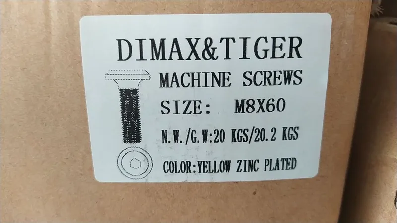 YANGI BOLTLAR. Sariq sink qoplama. Import. 1