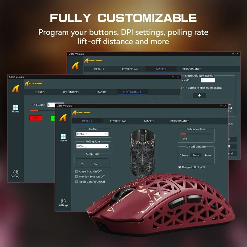 NEW Mouse Attack shark R5 Ultra PAW3950 8K dpi 42000 — фото 5